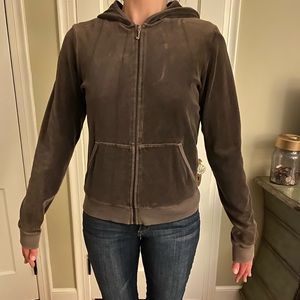 Juicy couture zip up hooded sweatshirt sz XL
